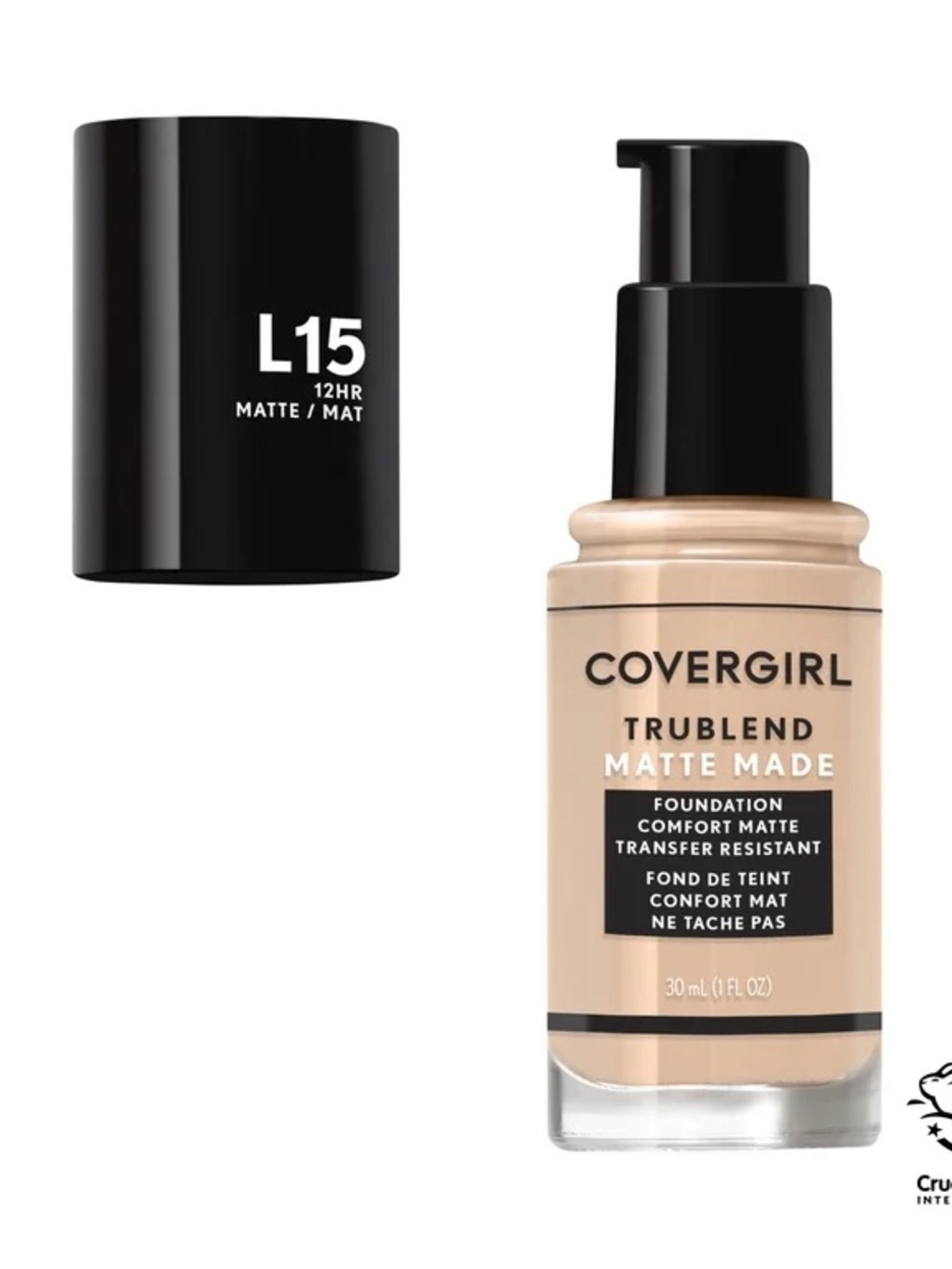 COVERGIRL TruBlend Matte Made Liquid Foundation, Porcelain L15